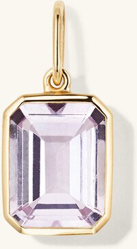 Emerald Cut Gemstone Charm
