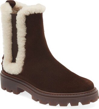 Gomma Genuine Shearling Lined Chelsea Boot