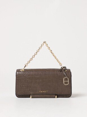 Twinset bag in croco print synthetic leather