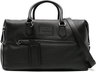 Logo-Patch Leather Holdall