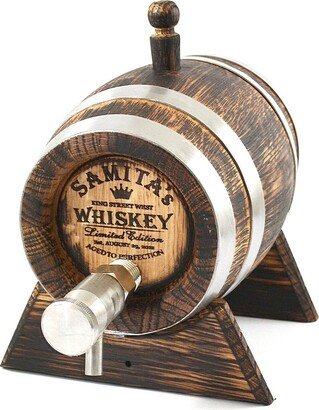 Personalized Whiskey Barrel 1-2-3-5-10-15L, Whisky-Wine-Rum Wooden Bourbon Gift For Men Him Dad Husband Rum Lover Oak Cask Keg-AA