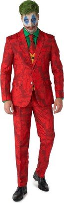 Suitmeiter Men' Party Suit - Scarlet Joker Cotume - Red - Size: XL