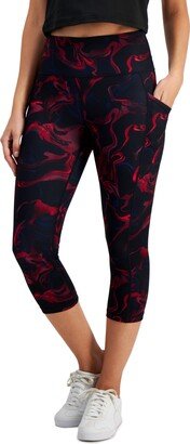 Id Ideology Women's Compression Printed Crop Leggings, Created for Macy's