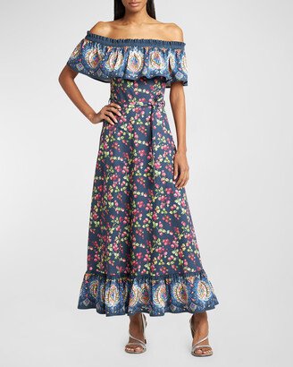 Garden Party Off-Shoulder Maxi Dress