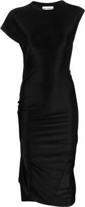 Rabanne Asymmetric Draped Midi Dress