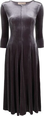 Adonis velvet midi dress