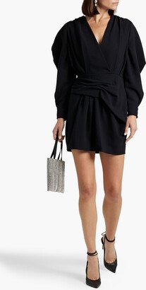 Sofi draped crepe mini dress