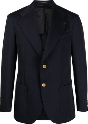 Single-Breasted Wool Blazer-BG