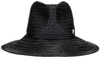 Raffia Panama Hat in Black