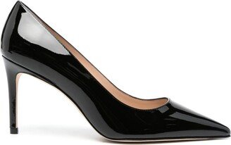 Stuart 85mm patent-leather pumps