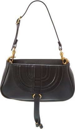 Marcie Small Leather Hobo Bag-AC