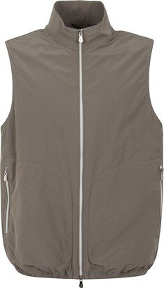 High-Neck Straight Hem Gilet