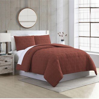 Modern Threads Clipped Jacquard Comforter 3-Piece Set