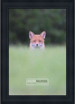 PosterPalooza 30x40 Contemporary Black Wood Picture Frame - Complete with Frame Grade Acrylic, Backing, and Hardware