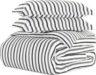 Linens & Hutch Vertical Dreams Striped 3-Piece Duvet Cover Set