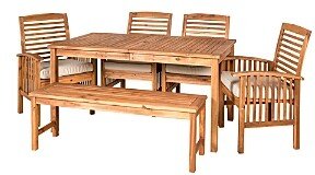 6 Piece Modern Patio Dining Set