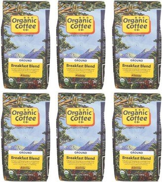 Organic Coffee Co. Organic Coffee Company Breakfast Blend Ground Coffee - Case of 6/12 oz Bags