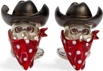 Sterling Silver Cowboy Cufflinks