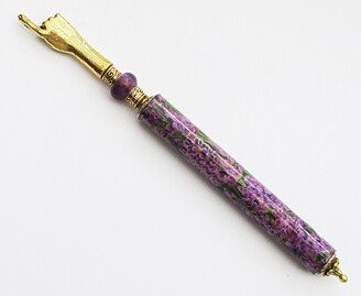 Yad Torah Pointer - For Left Or Right-Handed Reader Tiny Purple Irises