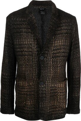 Houndstooth Wool-Cashmere Jacket