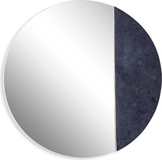 The Novogratz Stoneware Insert Round Wall Mirror