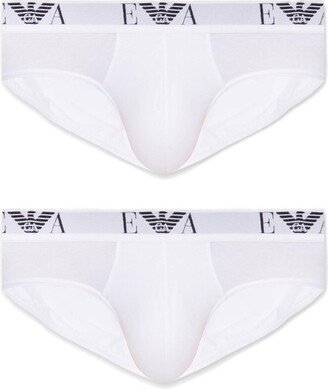 Logo-Embroidered Two-Pack Briefs