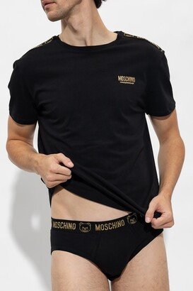 Logo Printed T-Shirt Briefs Set