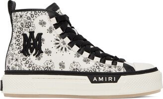 White Bandana Court High Sneakers