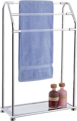 Three Bar Acrylic Towel Rack Chrome