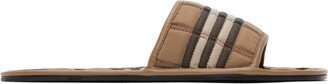 Brown Alixa Flat Sandals