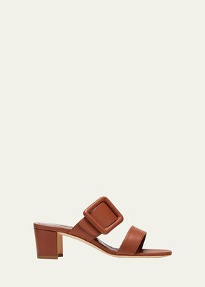 Tituba Leather Buckle Slide Sandals-AA