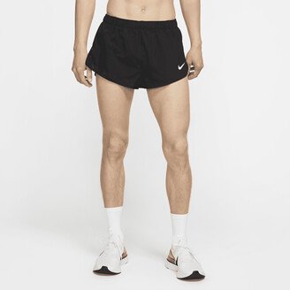Men's Dri-FIT Fast 2 Brief-Lined Racing Shorts in Black