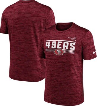 Men's Scarlet San Francisco 49ers Yardline Velocity Performance T-shirt