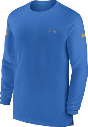 Men's Dri-FIT Sideline Coach (NFL Los Angeles Chargers) Long-Sleeve Top in Blue