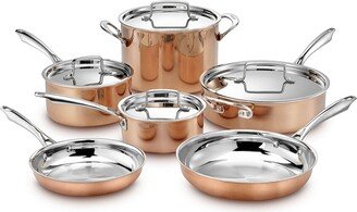 Copper Collection Tri-Ply Cookware 10Pc Tri-Ply Cookware Set