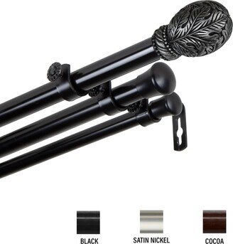 InStyleDesign Laurel Triple Curtain Rod 13/16 inch dia.