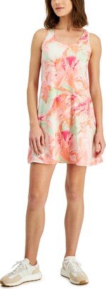 Id Ideology Women's Relaxed Printed Performance Dress, Created for Macy's