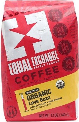 Equal Exchange Organic Love Buzz Dark Roast Whole Bean Coffee - 12oz