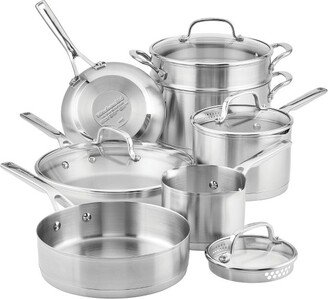 3-Ply Base Stainless Steel 11pc Cookware Set