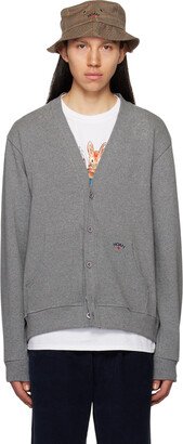 Gray Rugby Cardigan