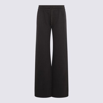 Black Cotton Track Pants