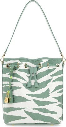 Dessau Zebra Printed Medium Bucket Bag