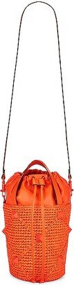 Roman Stud Bucket Bag in Orange