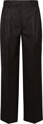 Straight Leg Tailored Trousers-BZ