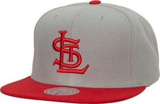 Men's Gray St. Louis Cardinals Cooperstown Collection Away Snapback Hat