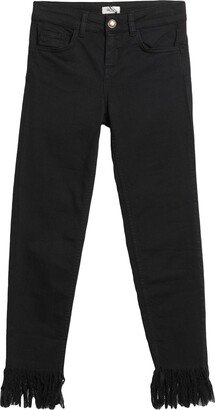 REBEL QUEEN Cropped Pants Black