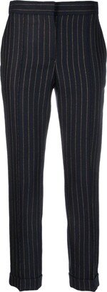 Pinstripe Cropped Trousers-AA