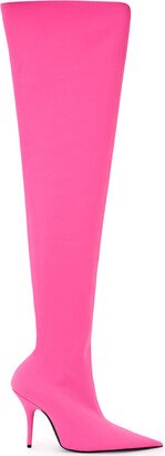 Over The Knee Neon Pink Women's Boot