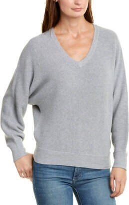 Lanie L/s V-Neck Pullover In Grey