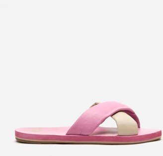 Criss Cross Cloud Slide Nappa Pink Oyster